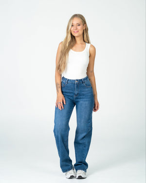 MAINICHI Wide Leg Jeans ULTRA DARK WASH - IL 79CM