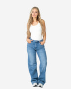 MIKSAKI Wide Leg JEANS MEDIUM WASH - INSEAM 83CM