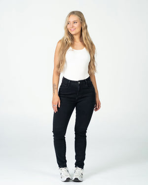 KARASU Skinny Jeans BLACK - IL 74CM