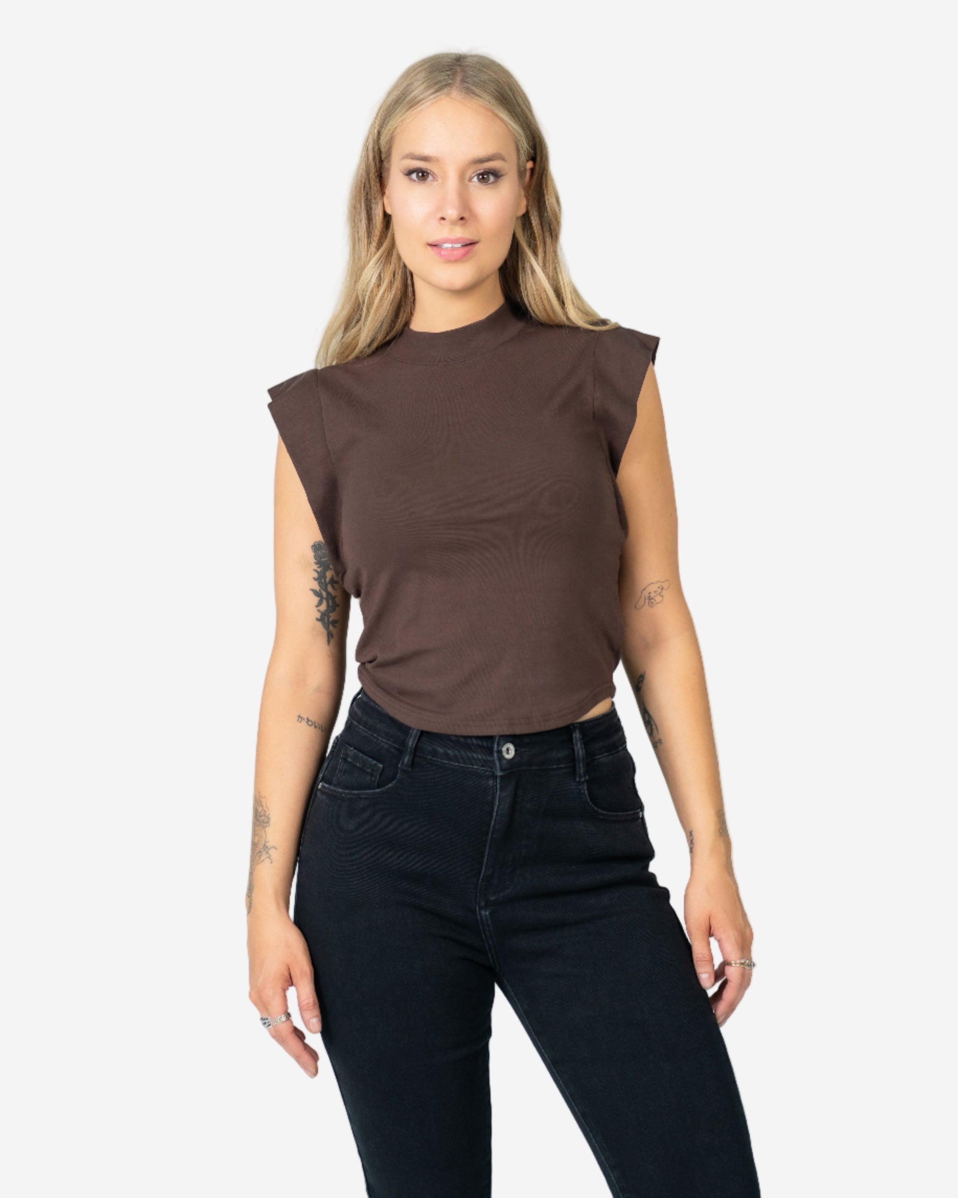 KINZOKU Top BROWN