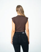 KINZOKU Top BROWN
