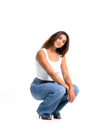 JEANS  mit hoher Taille, WIDE LEG Waschung JEANS  Schrittlänge 86 cm