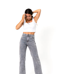 KIKYO STRETCHY GREY Straight Leg Jeans - INSEAM 74CM | SEISHIKI STUDIO
