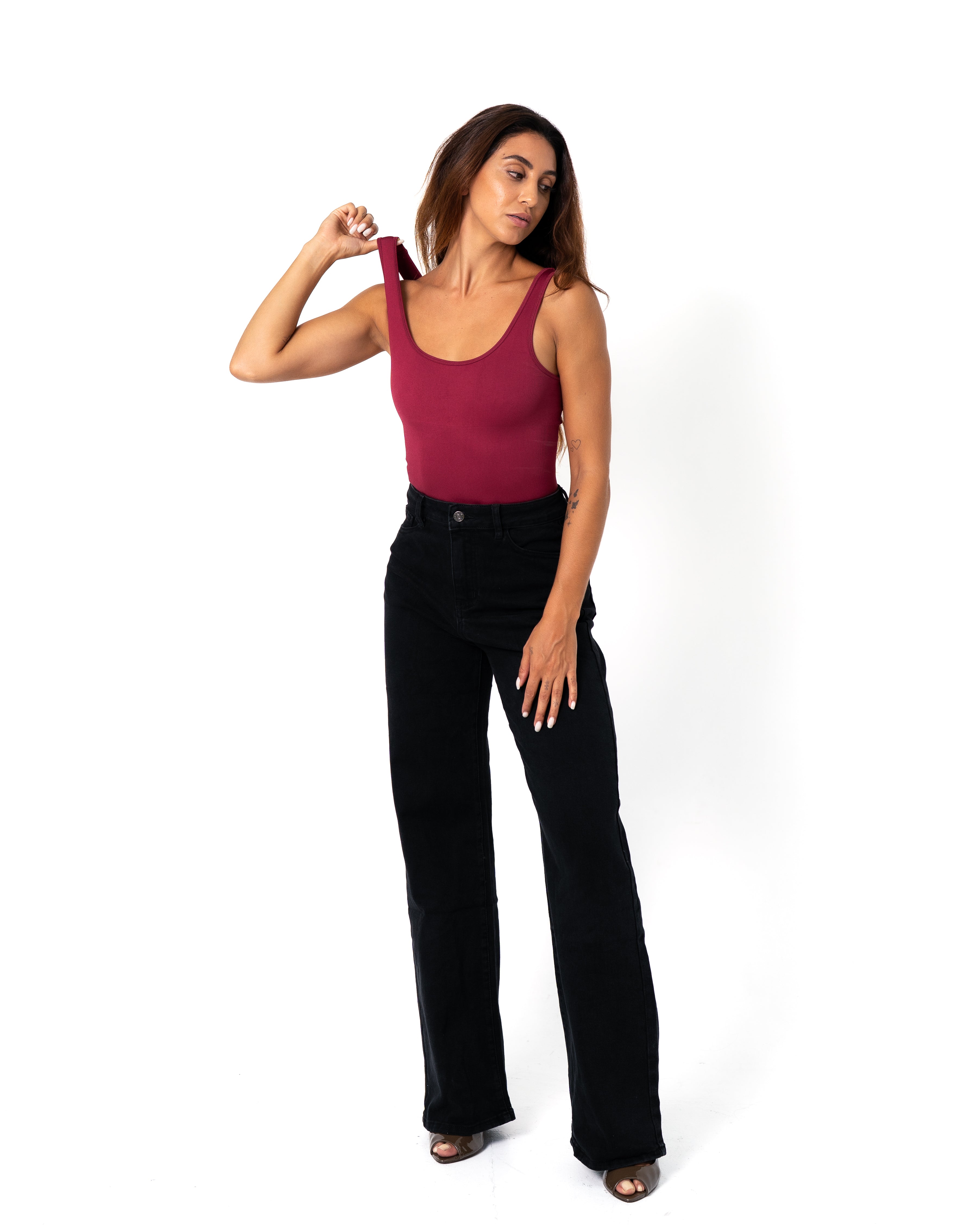 JASUMIN Shapewear Body BURGUNDY