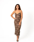 SPARKLY LEOPARD PRINT DRESS