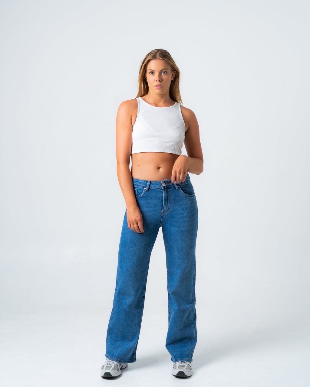 NAMAIKI Wide Leg Jeans - INSEAM 77CM