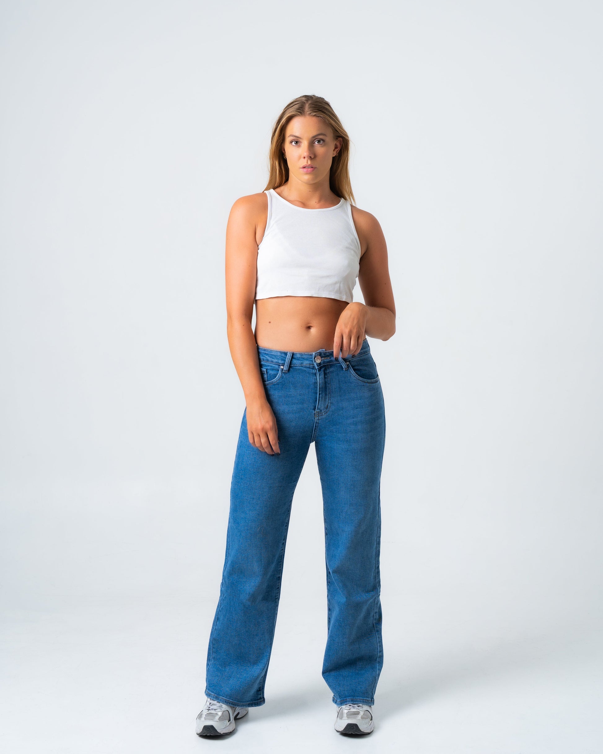 NAMAIKI Wide Leg Jeans - INSEAM 77CM
