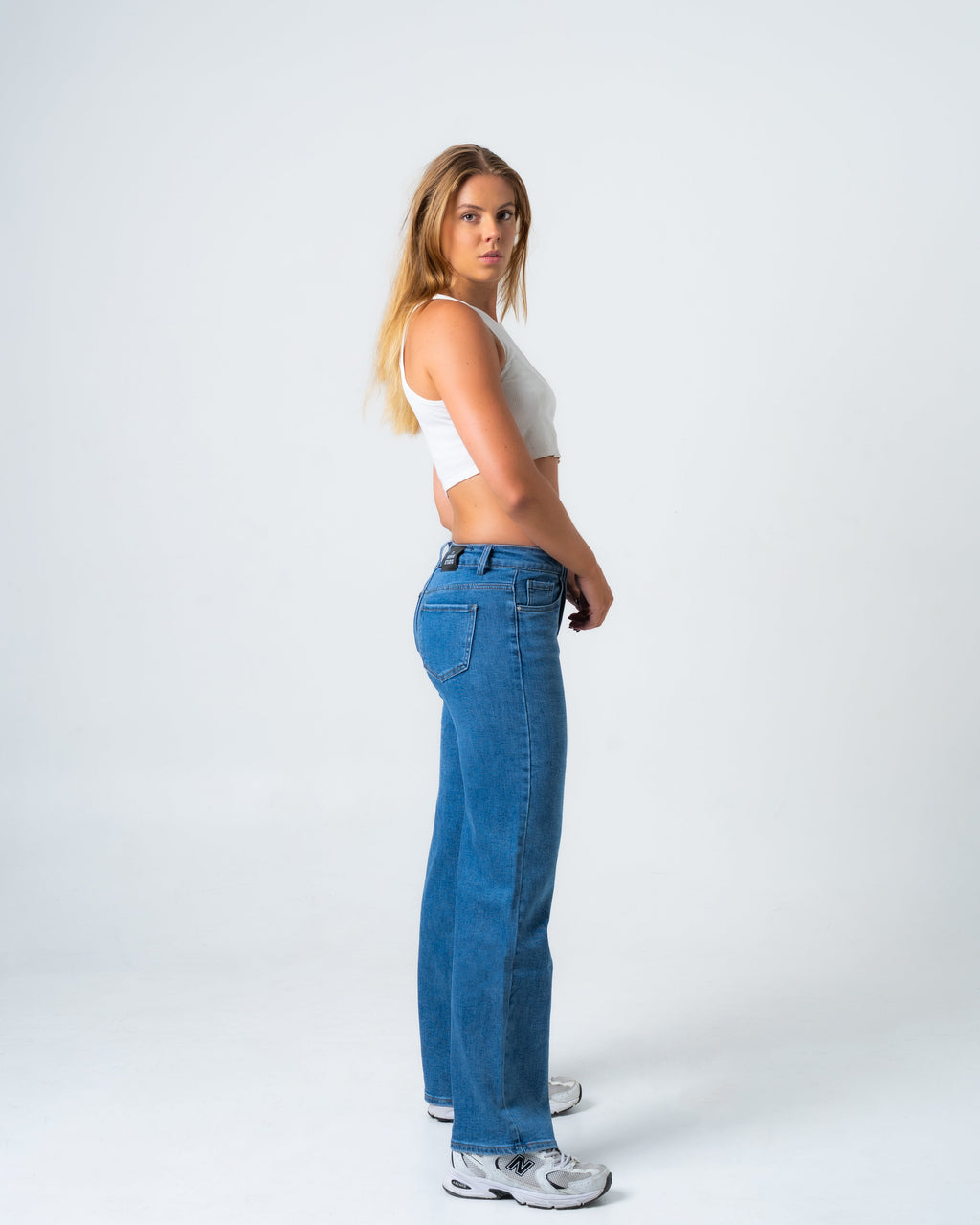 NAMAIKI Wide Leg Jeans - INSEAM 77CM