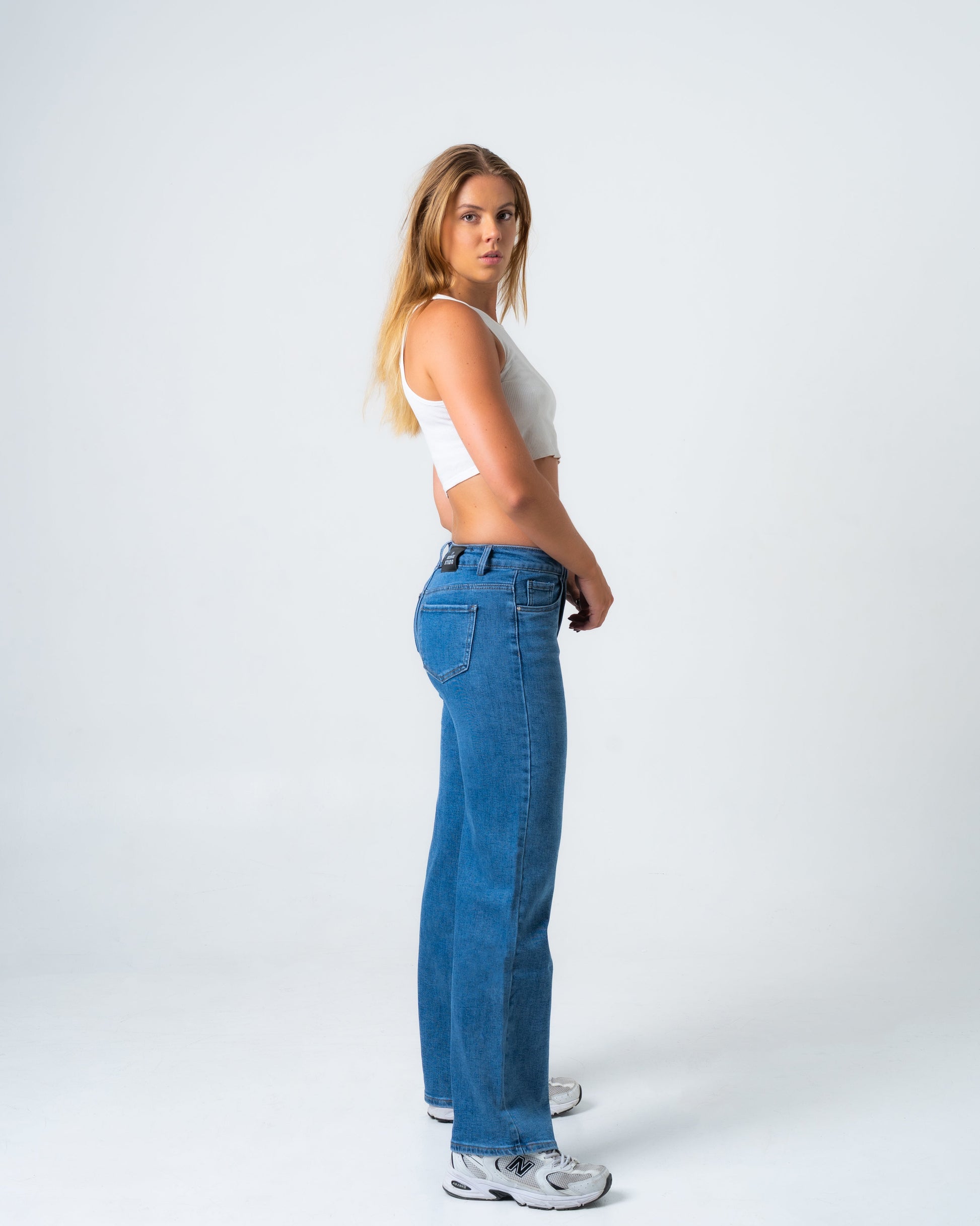 NAMAIKI Wide Leg Jeans - INSEAM 77CM