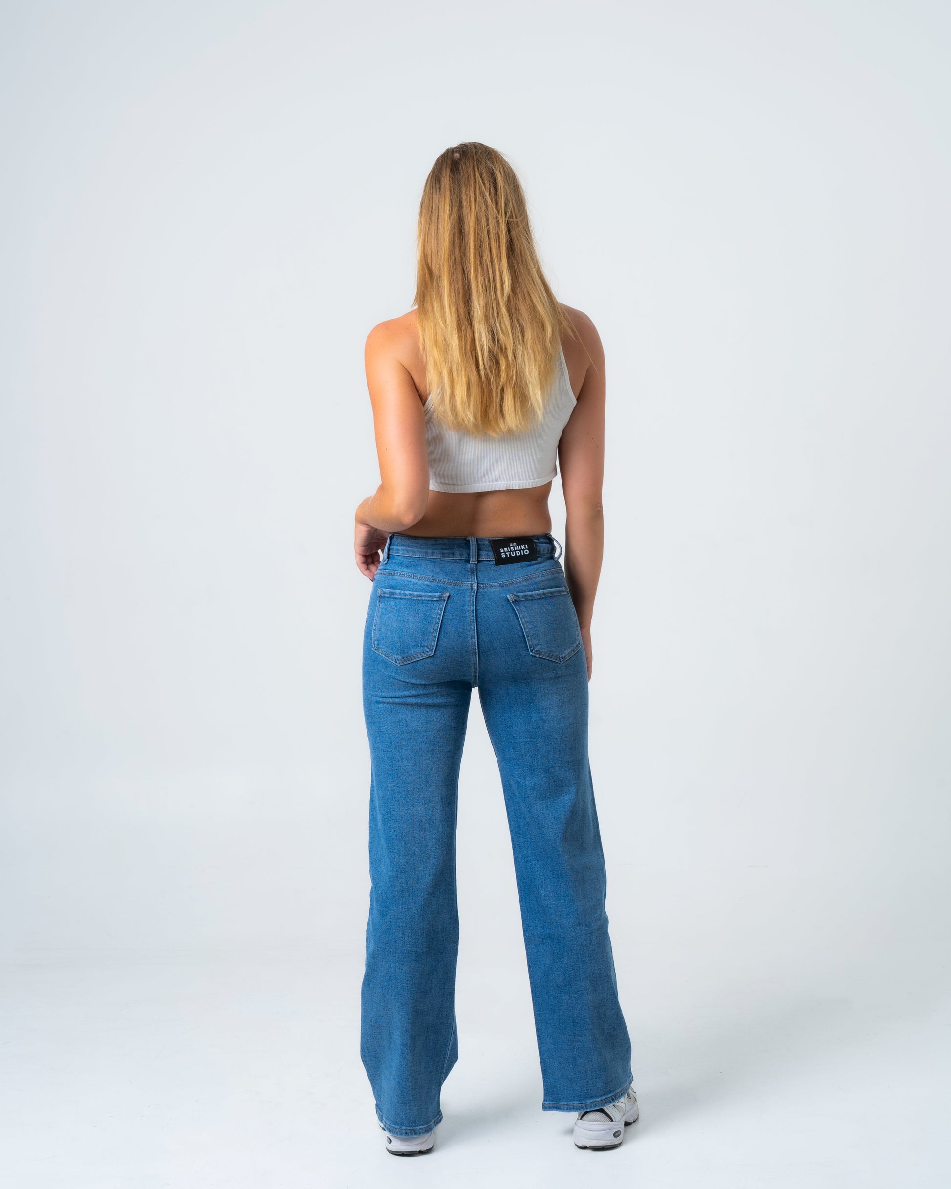 NAMAIKI Wide Leg Jeans - INSEAM 77CM
