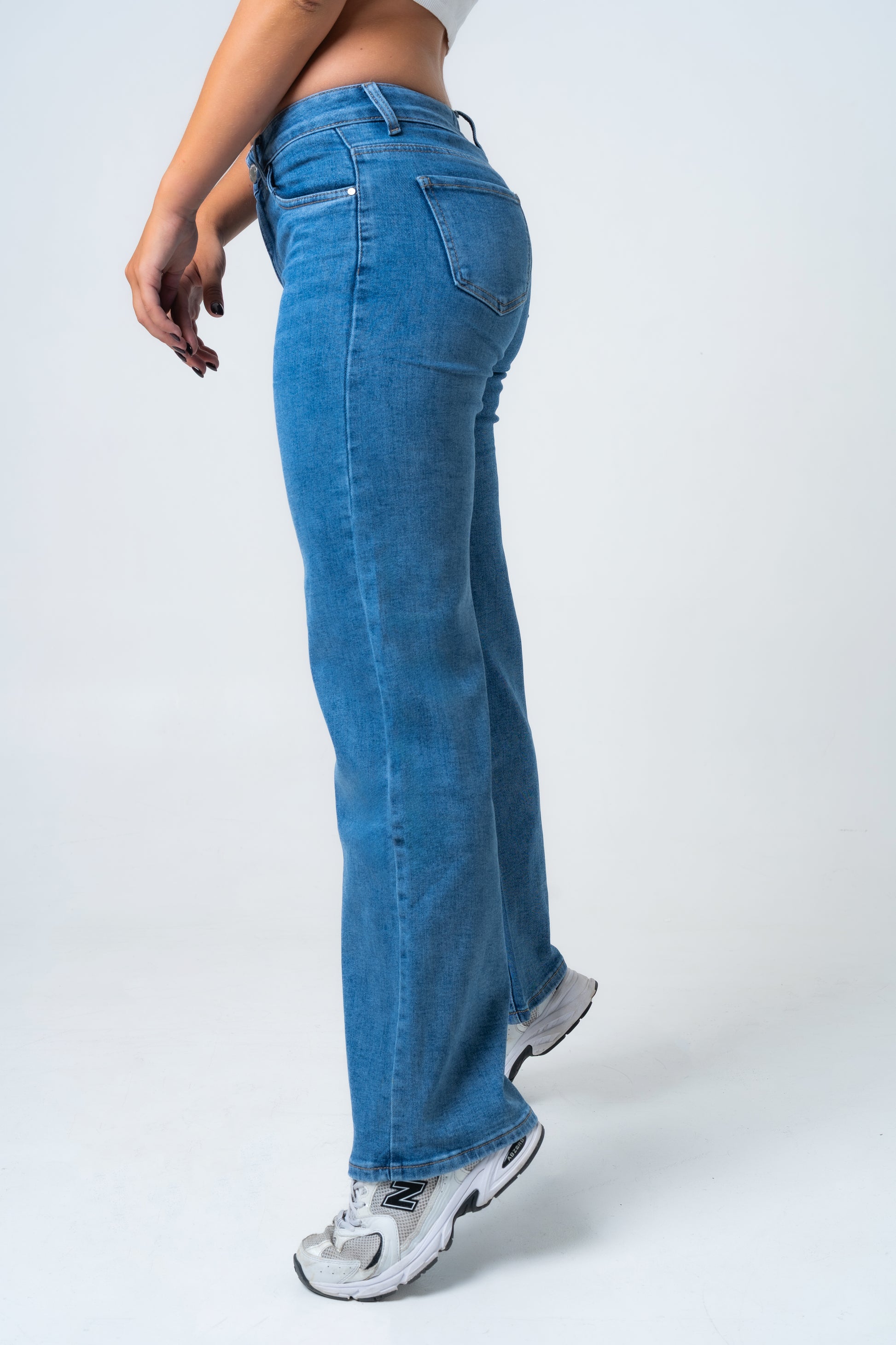 NAMAIKI Wide Leg Jeans - INSEAM 77CM