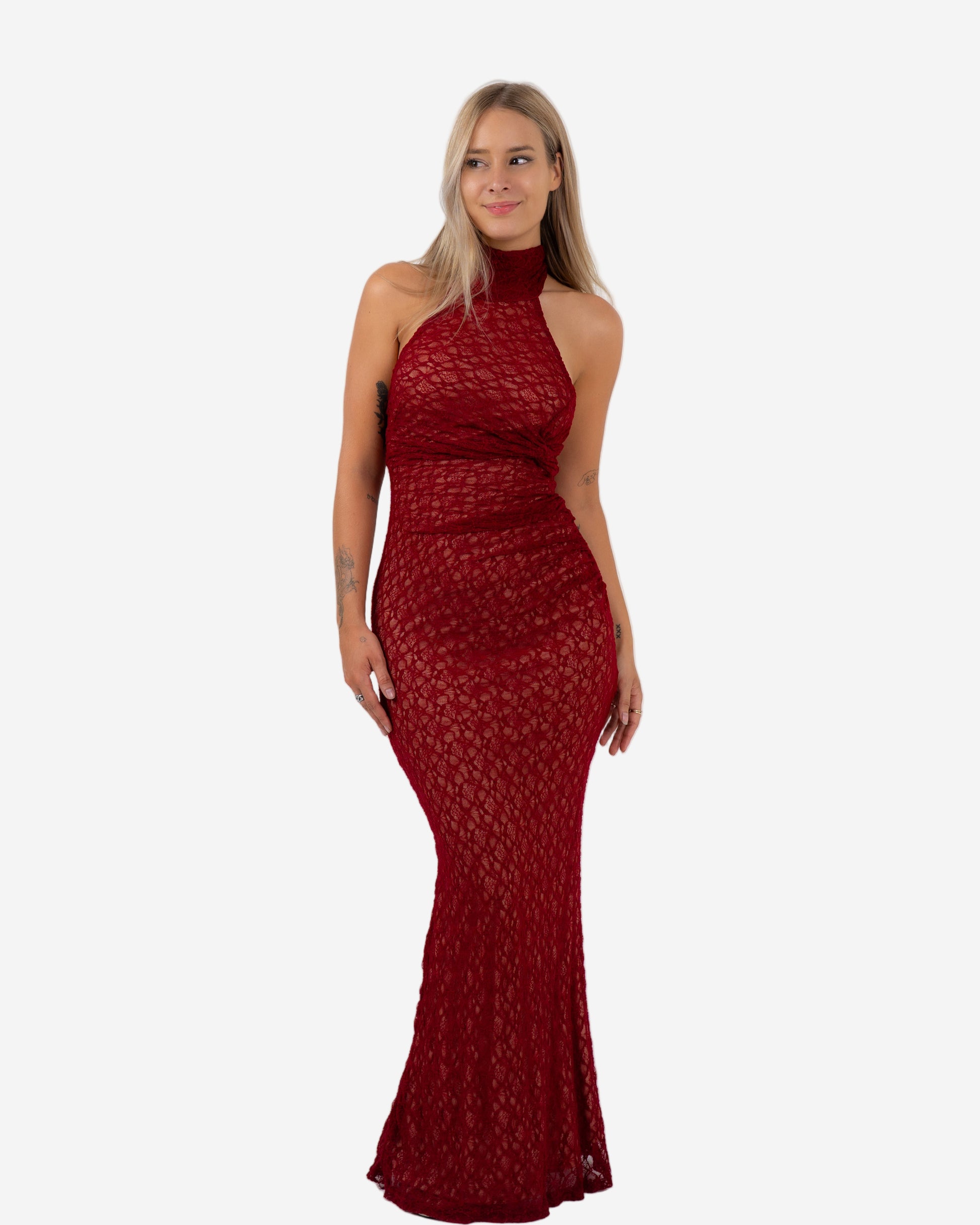 HARUKA Dress BURGUNDY