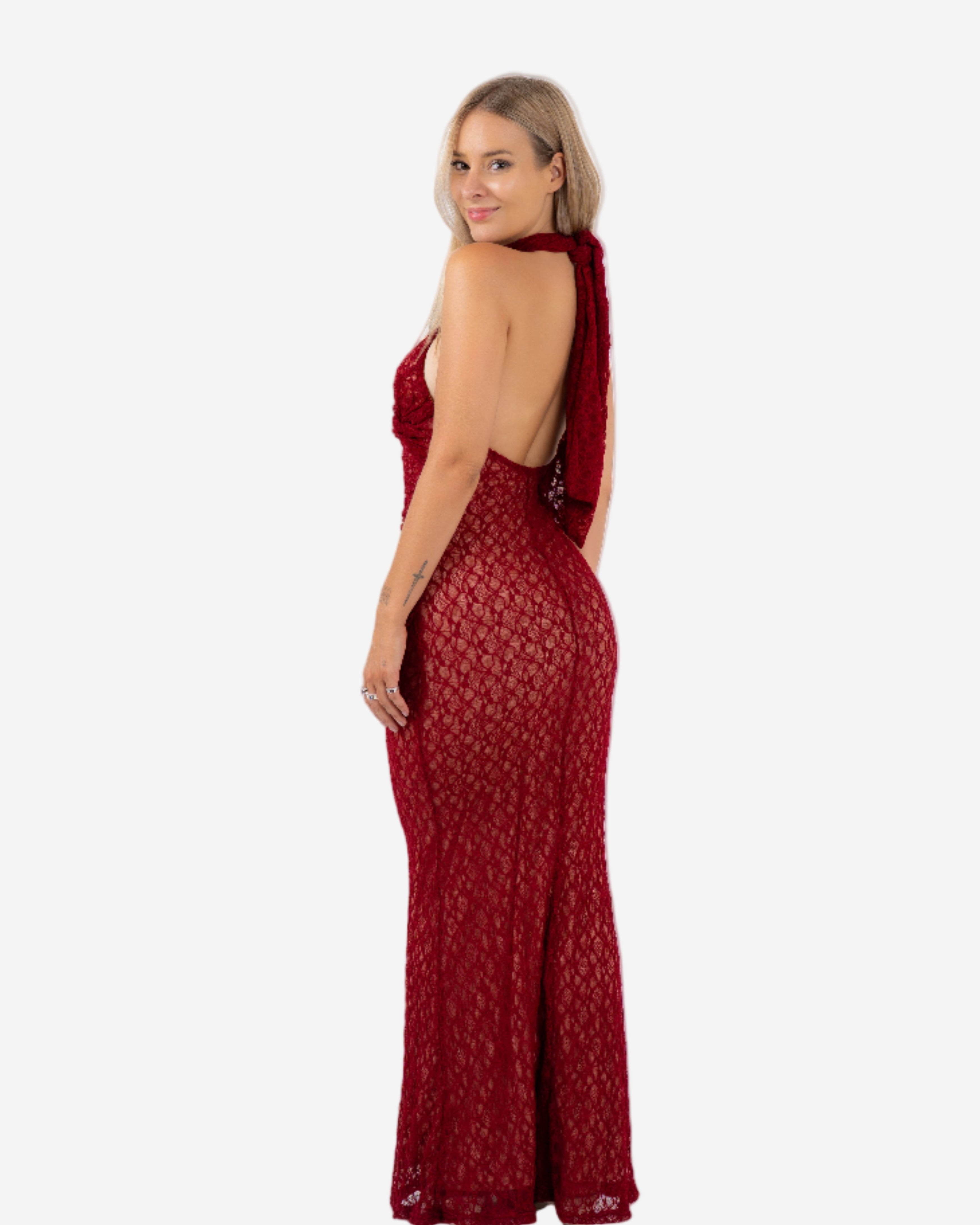 HARUKA Dress BURGUNDY