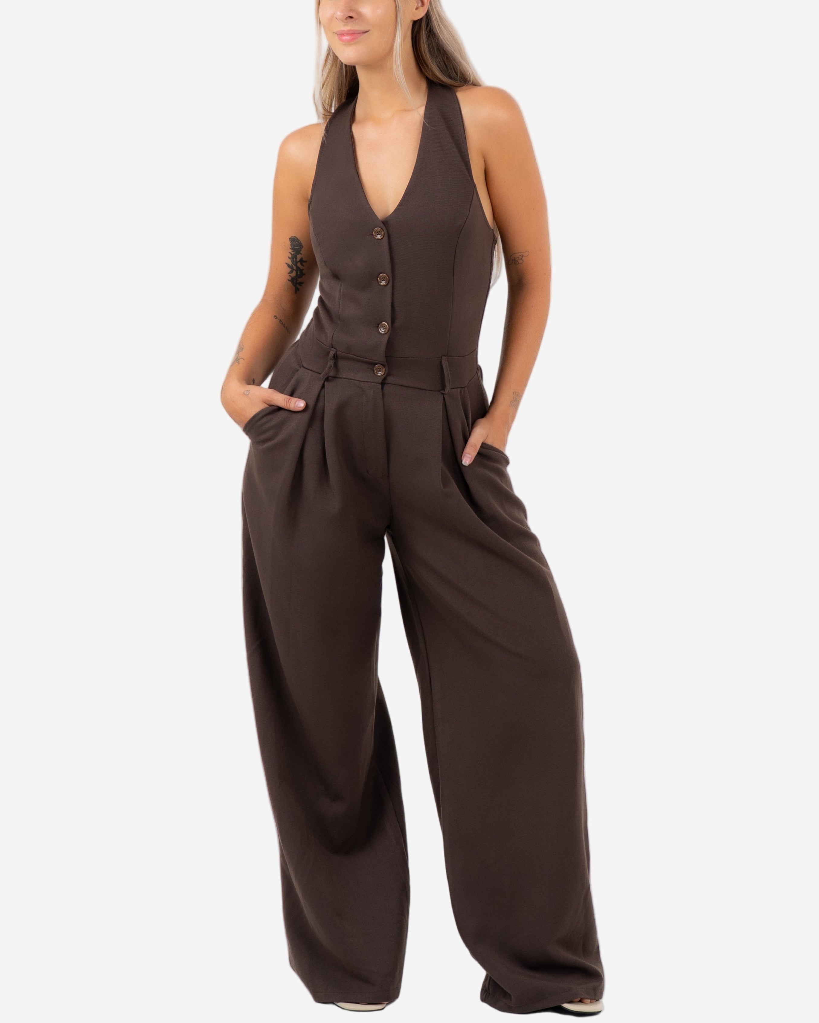 SOTO Jumpsuit BROWN