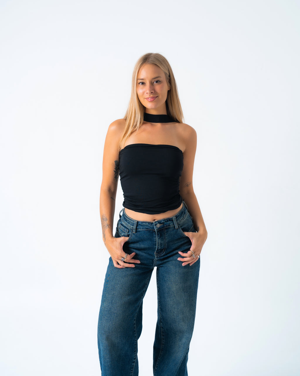 ASHIKUBI Top BLACK
