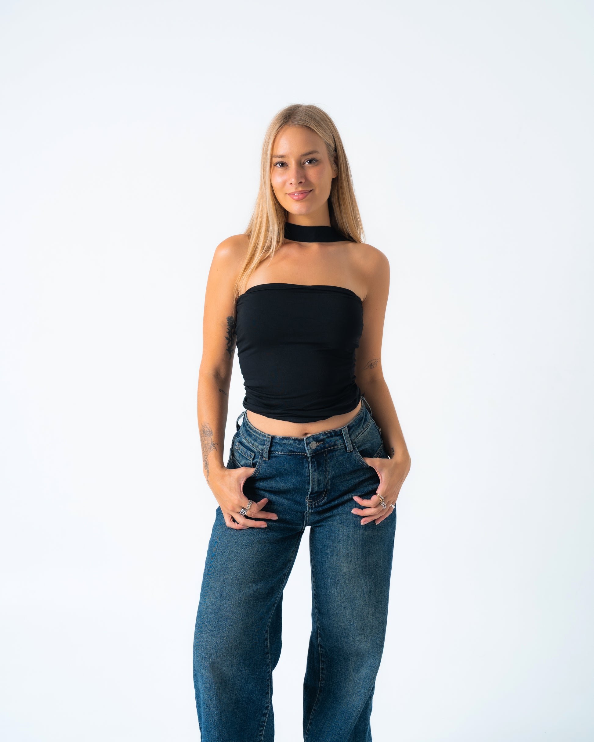 ASHIKUBI Top BLACK
