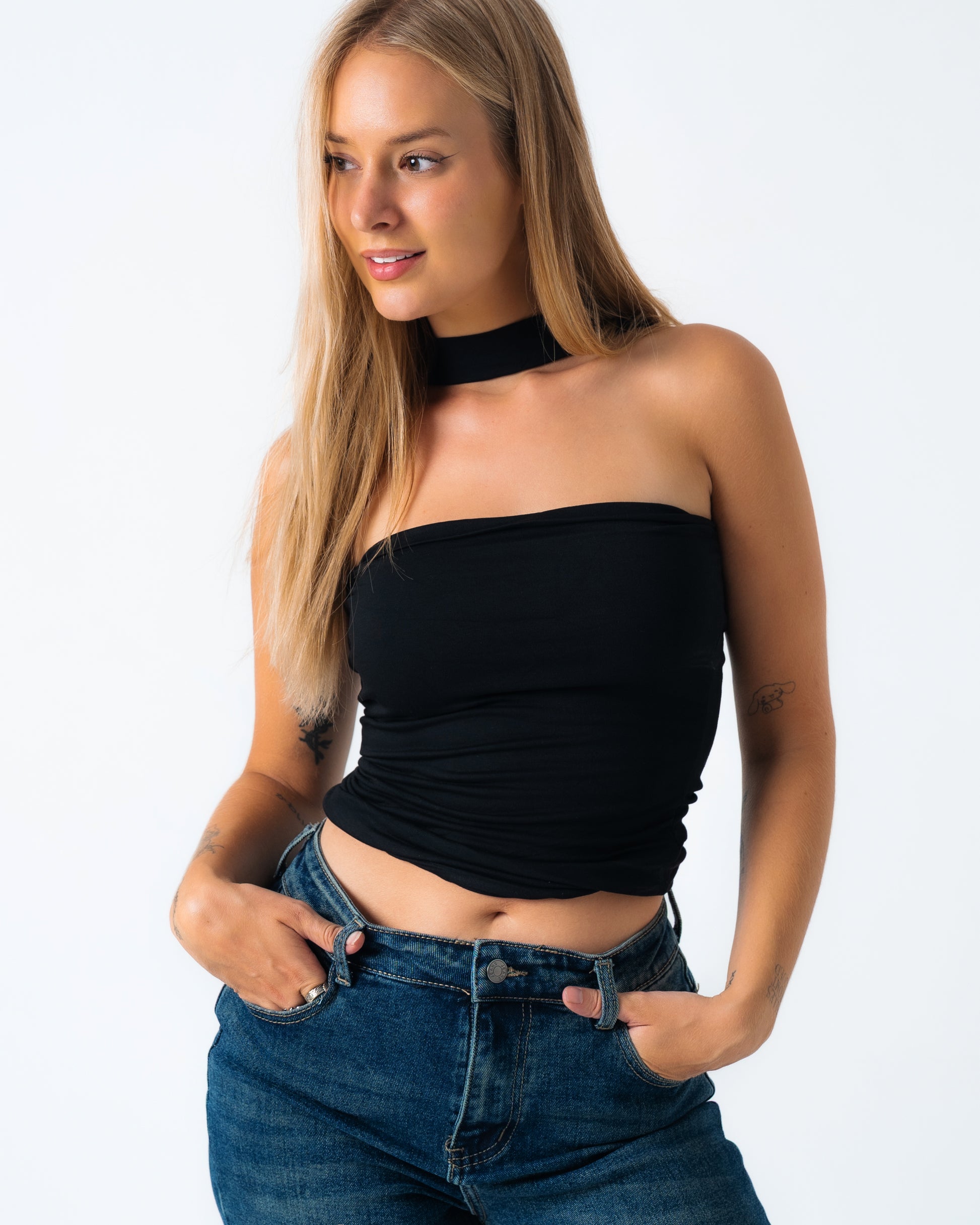ASHIKUBI Top BLACK