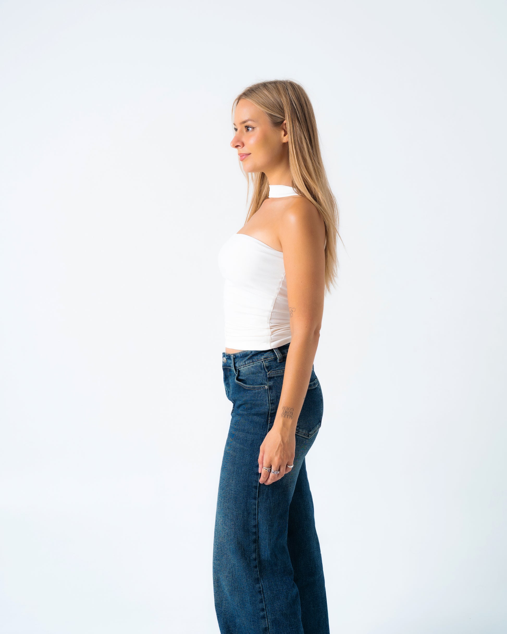 ASHIKUBI Top WHITE