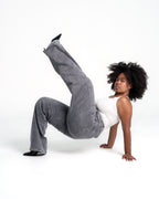 MAINICHI Wide Leg Jeans SLATE GREY - IL 79CM