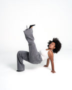 MAINICHI Wide Leg Jeans SLATE GREY - IL 79CM