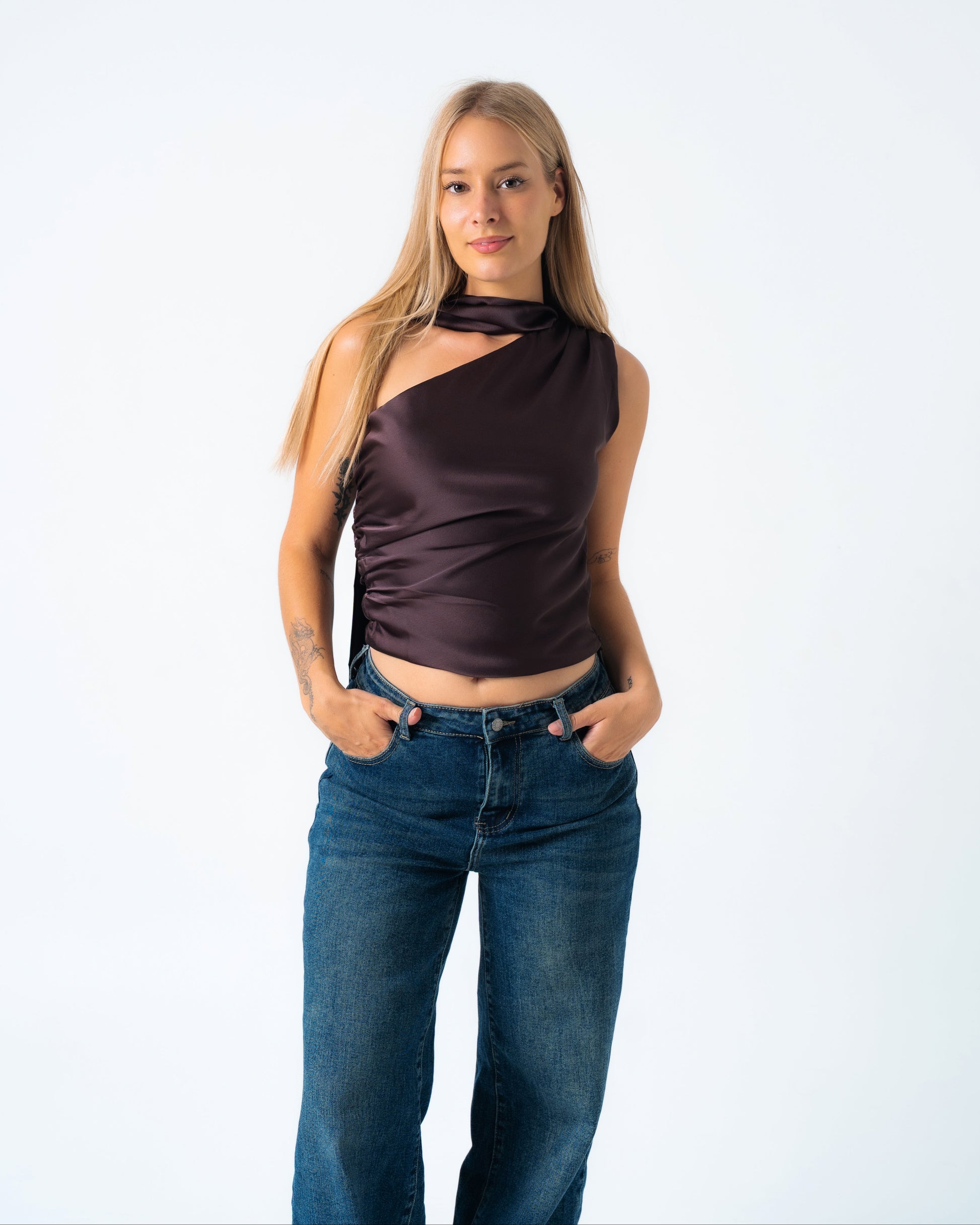 DARIA Top BROWN