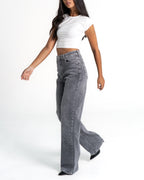 MAINICHI Wide Leg Jeans SLATE GREY - IL 79CM