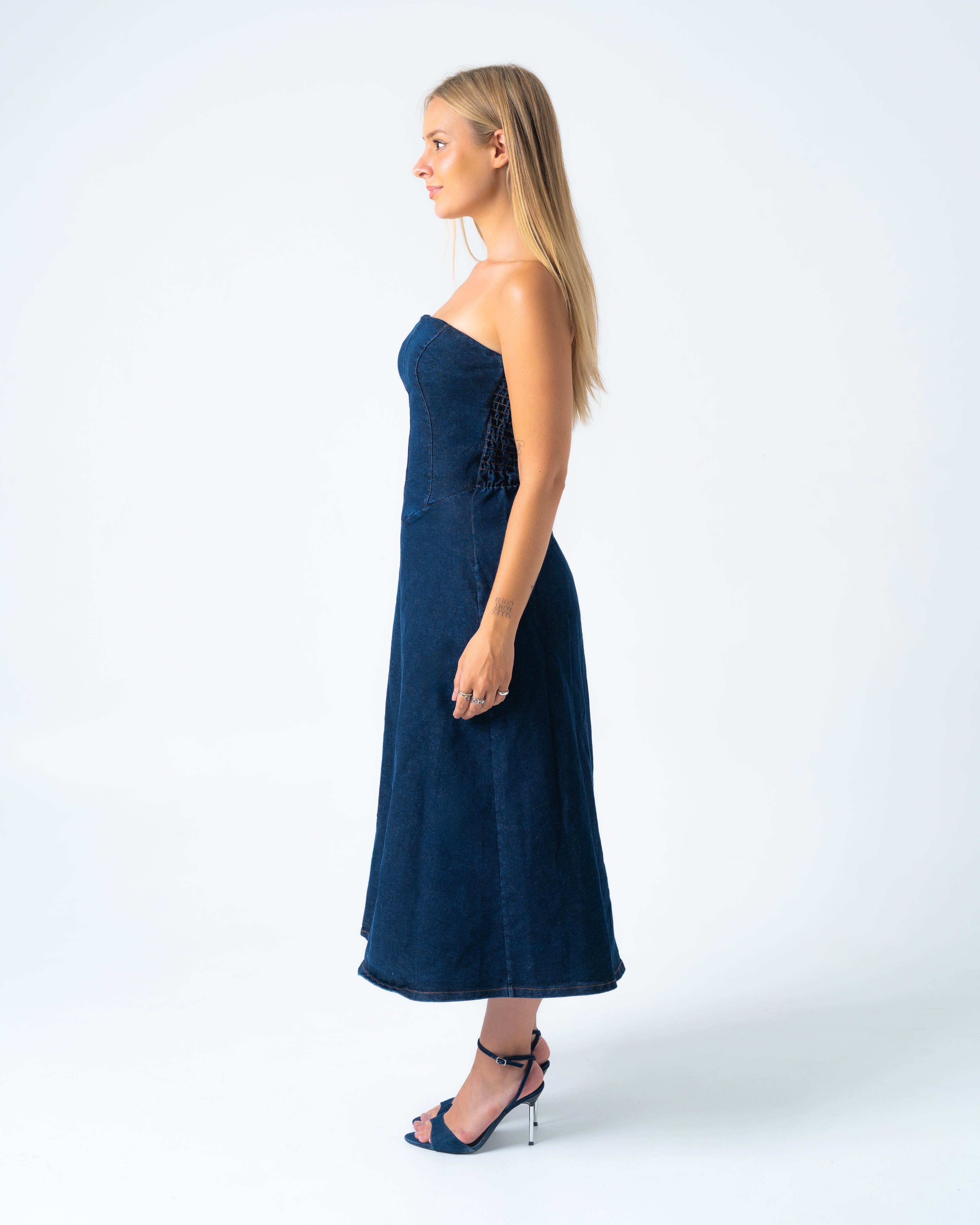 DENIM Dress DARK BLUE
