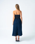 stretchy DENIM Dress DARK BLUE