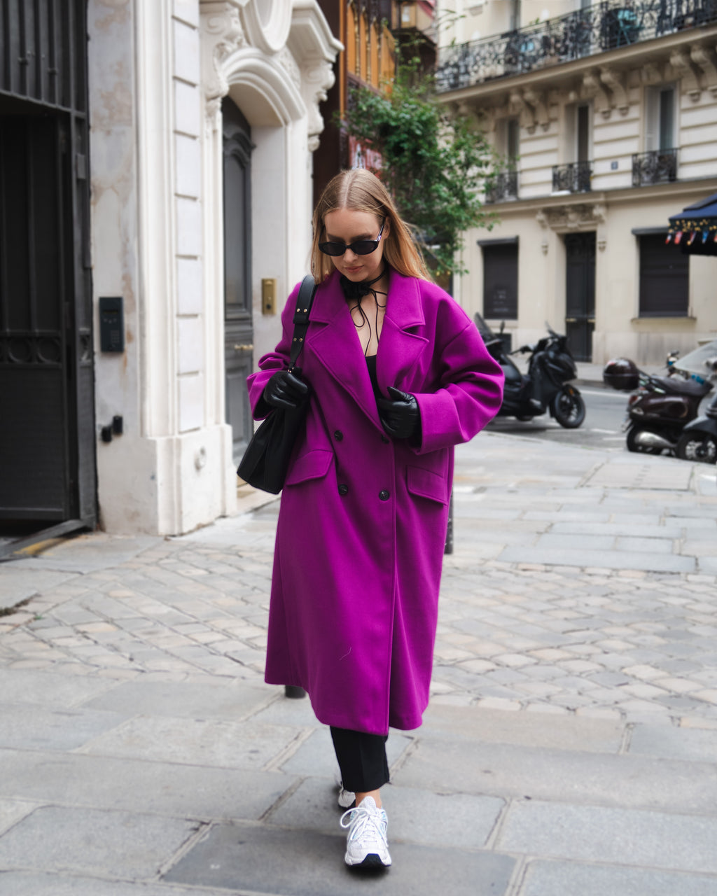 ICHI Coat PLUM